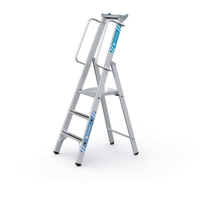 ZARGES Meistertritt S – professionele platformtrap met groot werkplatform